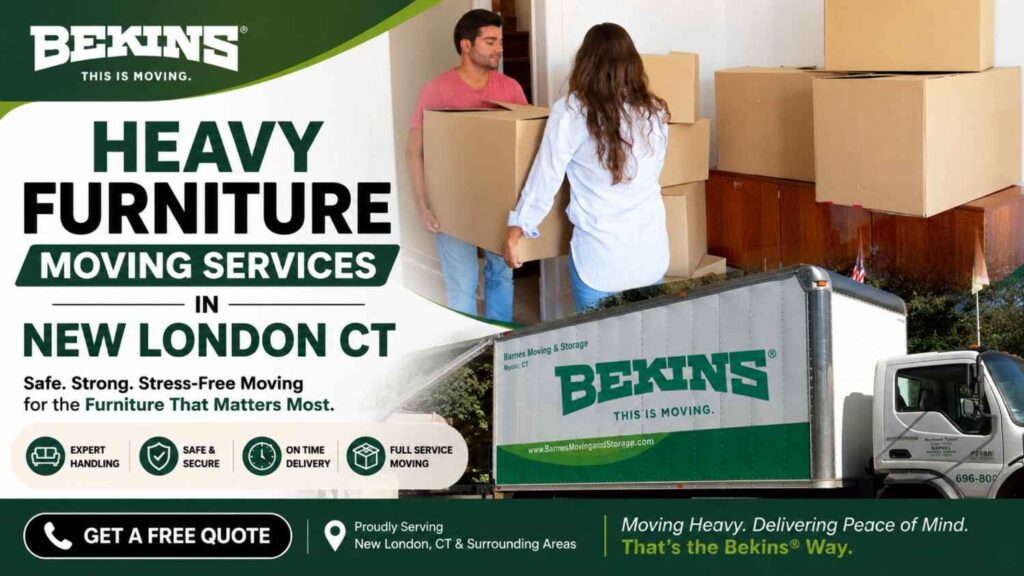 moving heavy furniture in new london